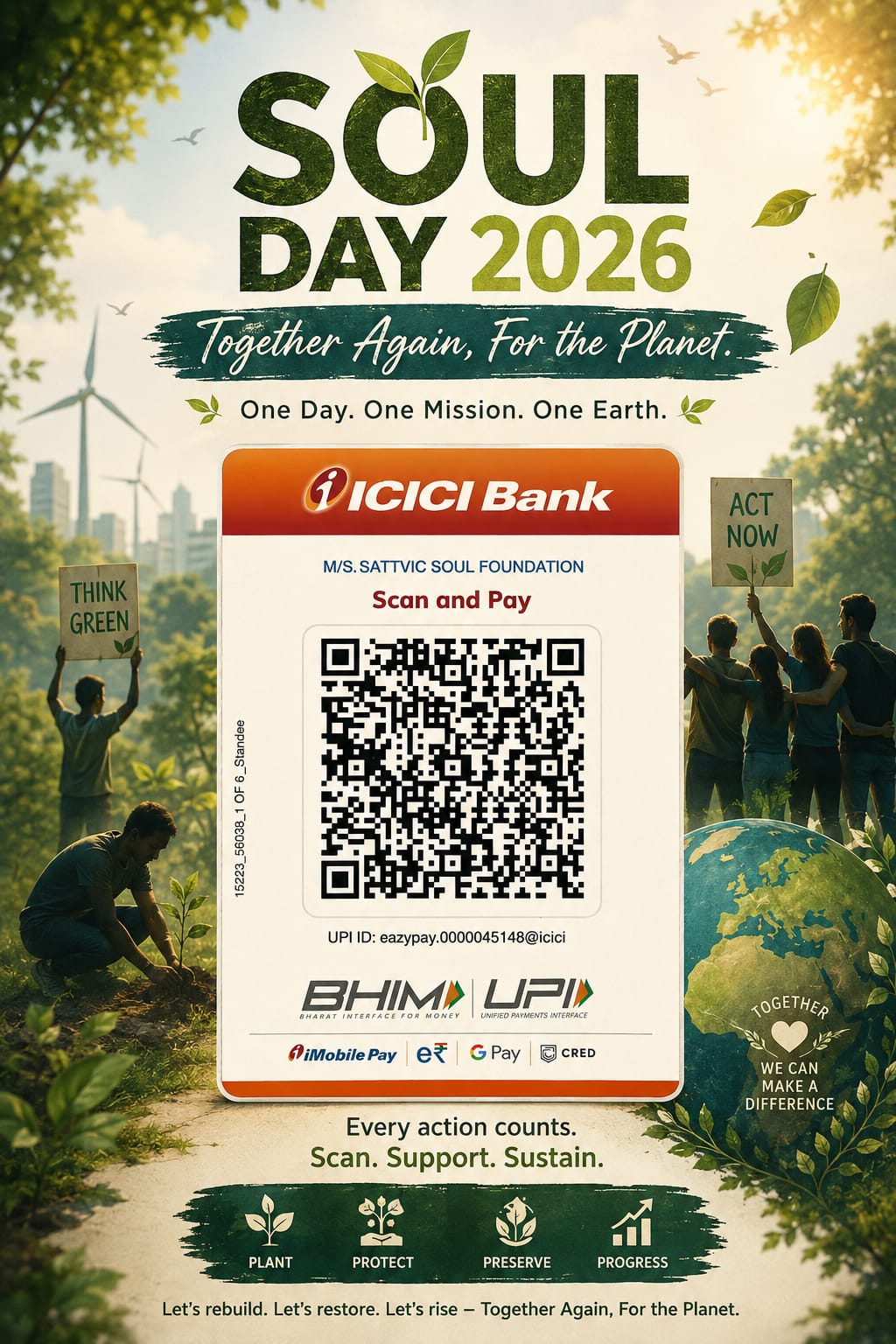 Sattvic Soul Foundation UPI QR Code